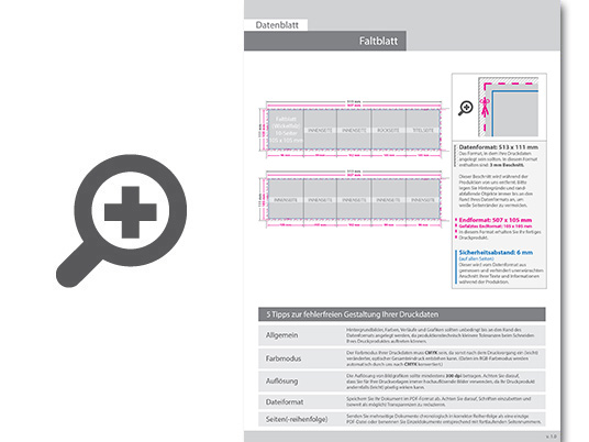 Product Bild faltblatt__gefalzt_auf_quadrat_10_5_cm_x_10_5_cm__vertikaler_wickelfalz__10-seitig