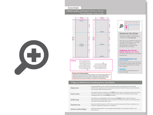Product Bild faltblatt__gefalzt_auf_quadrat_12_0_cm_x_12_0_cm__horizontaler_wickelfalz__6-seitig